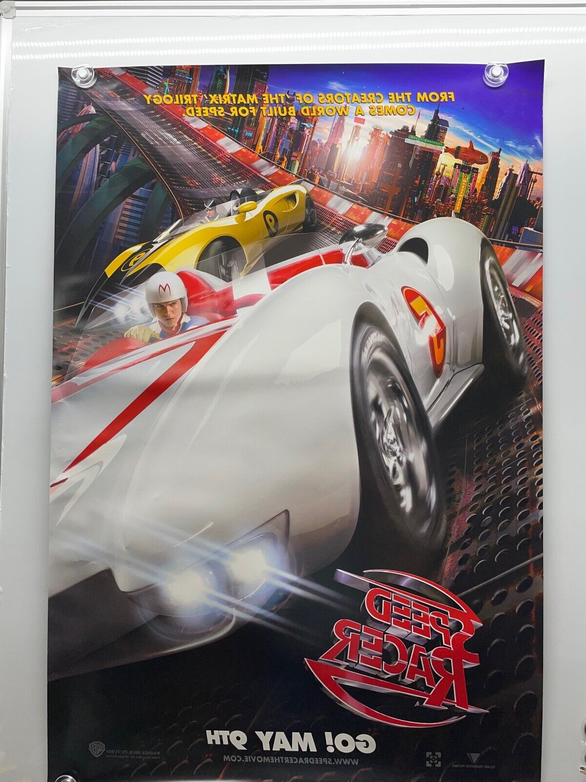 Speed Racer Black and White Design Poster for Sale by Persona