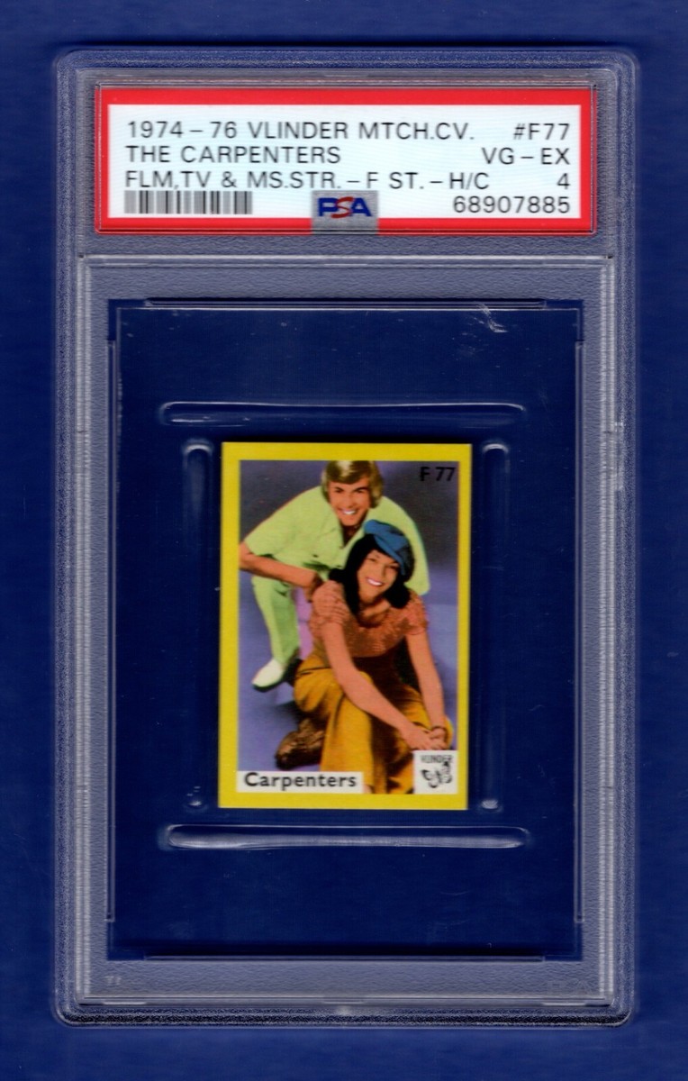 PSA 4 THE CARPENTERS 1974-76 Vlinder Card #F77 | eBay