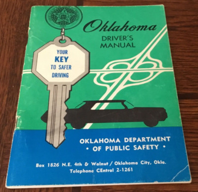 Vintage Oklahoma Driver's Manual KEY to Safer Driving Undated OK Dept Safety