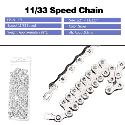 New 11 Speed 116 Links Road Mountain Bike Chain MTB Bicycle for Shimano Sram US - Picture 7 of 7