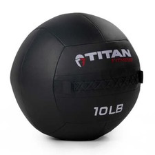 Titan Fitness 10 LB Composite Wall Ball, Soft Shell Poly-Composite Laminate