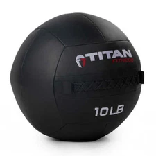 Titan Fitness 10 LB Composite Wall Ball, Soft Shell Poly-Composite Laminate