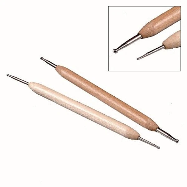 Prägenadel / Embossingwerkzeug - 2er Set 1,0 / 1,9 - 1,6 / 2,5 mm  MEYCO (65052) - Bild 2 von 2