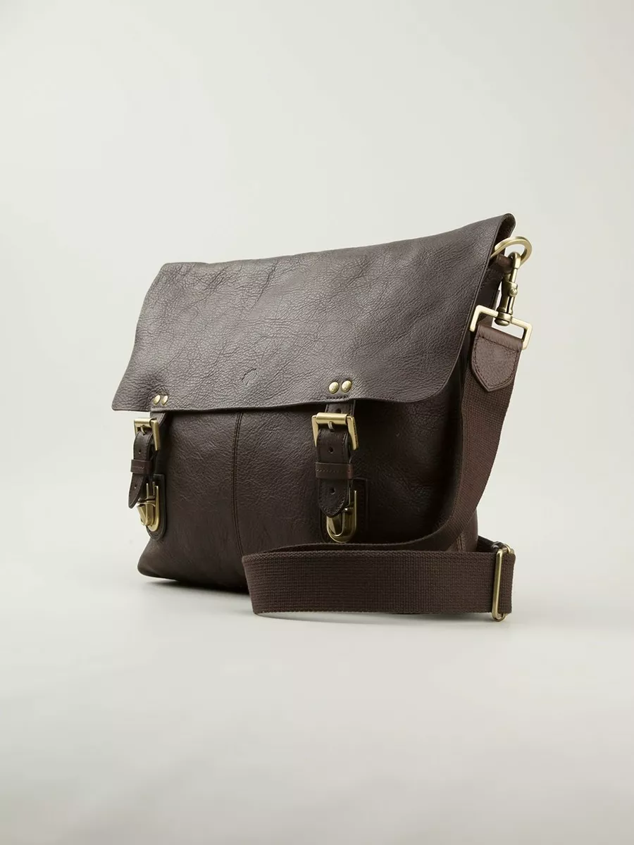 MULBERRY Rockley Brown Leather Messenger Satchel Document Shoulder Bag