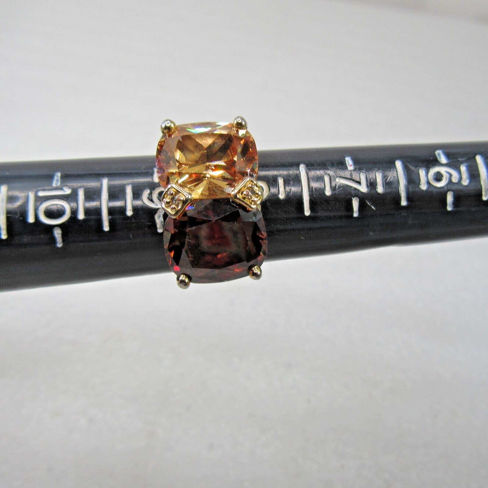 signed FRANCESCA VISCONTI statement ring crystal … - image 11