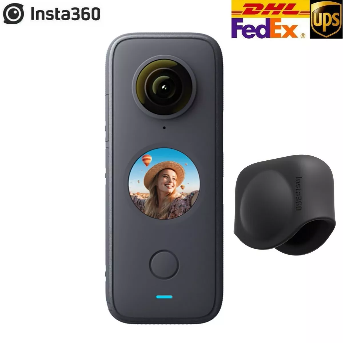 Insta360 One X2 Pocket Camera 360 Degree Waterproof Action Camera with Lens  Cap