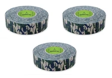 RENFREW PRO (3) Roll Pack Cloth Hockey Stick Tape - 24MMx25M (Green Camouflage)