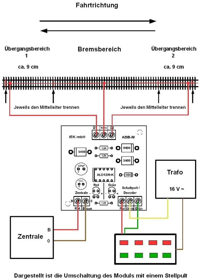 Abbremsmodul, ABB-M,  Bremsmodul , kompatibel zu Märklin - Digital, IEK - Bild 3 von 4