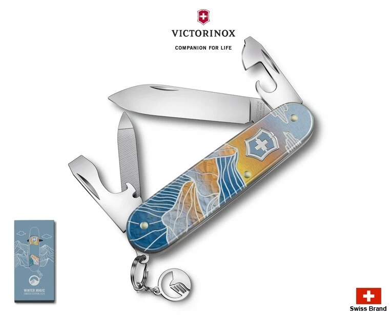  Victorinox Swiss Army Cadet Pocket Knife, Silver Alox, 84mm :  Tools & Home Improvement