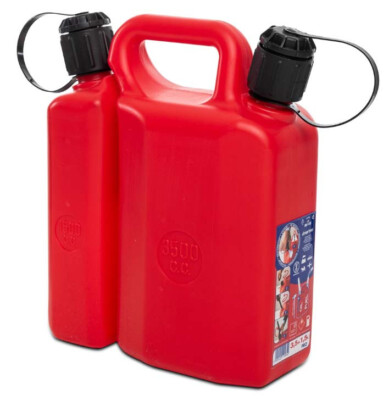 Tanica Doppia PVC Per Olio E Benzina - 1.5 + 3.5 Litri, Separatori, Con Tappo Ermetico - Foto 4