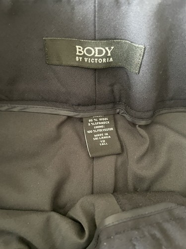 Victoria’s Secret High Waist Wide Leg Pants With Belt - Dark Blue Size 12 Tall - Picture 3 of 7