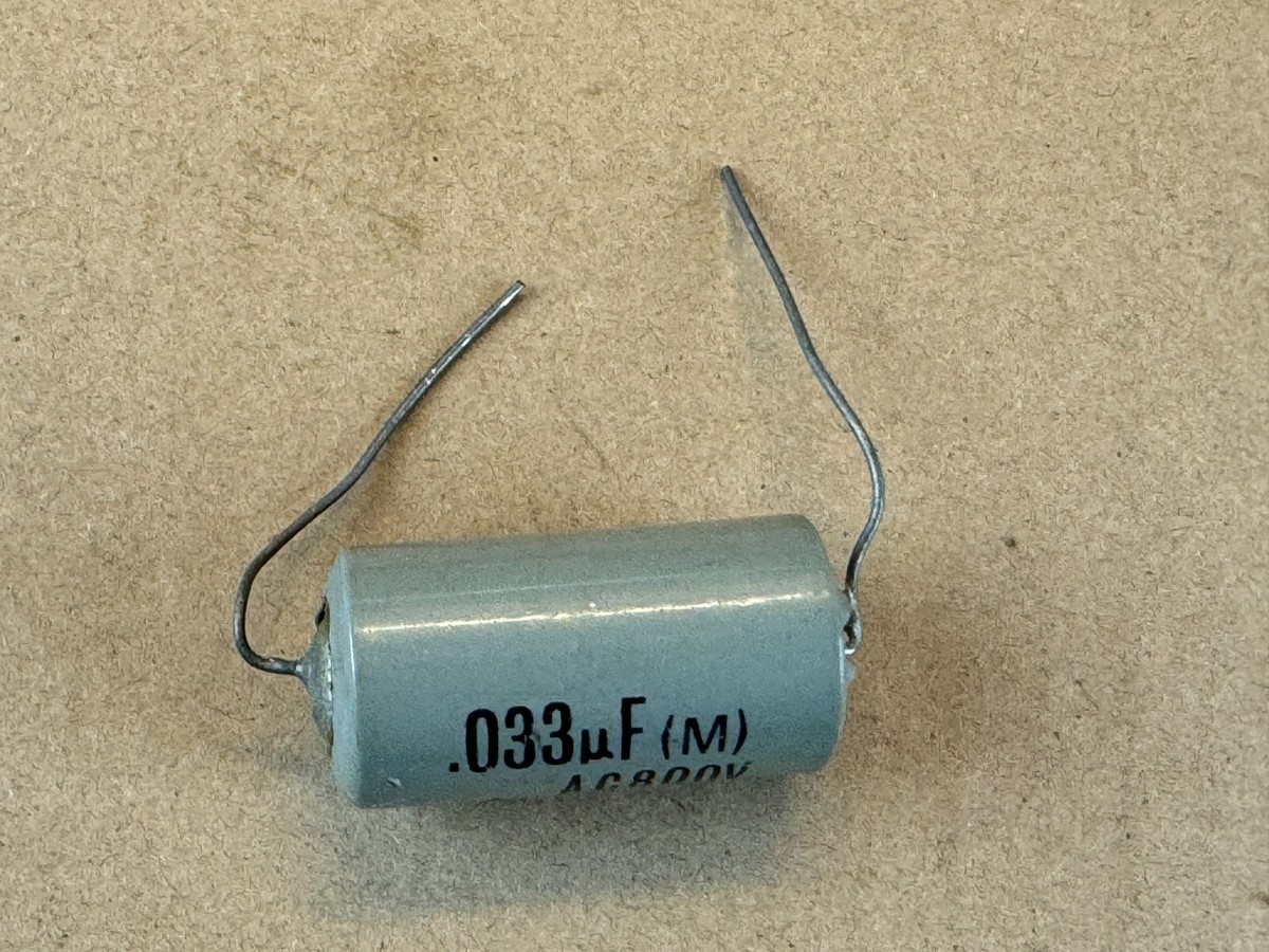 NOS Vintage Matsushita .033 uf 800v Oil Capacitor PIO Guitar Tone