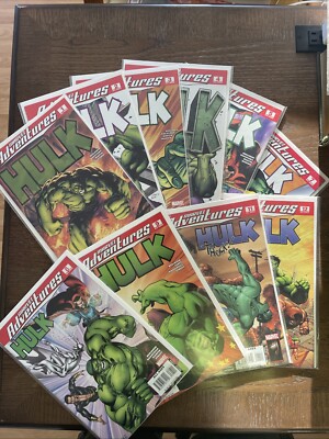 Marvel Adventures Hulk ~ Lot of 10 ~ 2007 ~ NM ~Bagged And Boarded ~ Hulk Comics