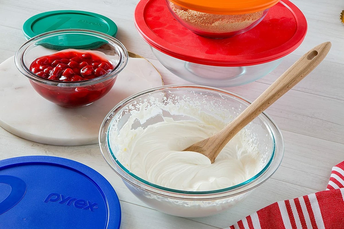 Pyrex Smart Essentials 6-Piece Glass Mixing Bowl Set