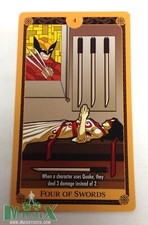 Heroclix X-Men: X of Swords OP set Four of Swords Tarot Card 