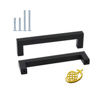 KüChengriff Edelstahl Stangengriff 128Mm Schwarz 25 StüCk