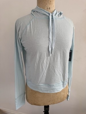 Gapfit Breathe Dry Wicking Fine Hoodie Sport Top Türkis Daumenlöcher S 44,95£