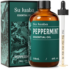 Su Juaba Peppermint Oil 4 Fl Oz 100 Pure Natural Aromatherapy Oil For Spray