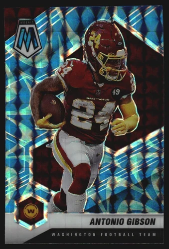 2021 Panini Mosaic Mosaic Reactive Blue #200 Antonio Gibson