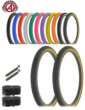 AltaLine 26 x 1.95 Colored Bicycle Tire – City Cavalier – Urban Tread 6 pc Set.