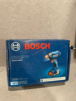 BOSCH GDX18V-1600B12 CORDLESS 18V IMPACT DRIVER KIT CHARGER BATTERY NEW IN BOX