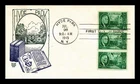 US COVER ROOSEVELT MEMORIAM HYDE PARK FDC SCOTT 930 BI-COLOR CRAFT CACHET