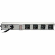 Tripp Lite 12" 4-Outlet Power Strip w/ 10ft Cord, NEMA 5-15P Plug