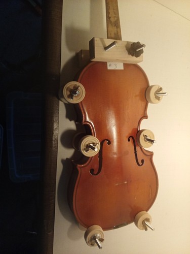 Violin/Viola Back Gluing Clamps 6-Pack W/ Neck Clamp Missing 1 Wing Nut & Screws