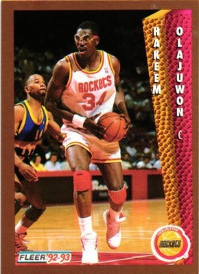 1992-93 Fleer #84 Hakeem Olajuwon