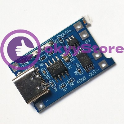 1PCS TP4056 1A lithium battery charging board module TYPE-C USB interface combo