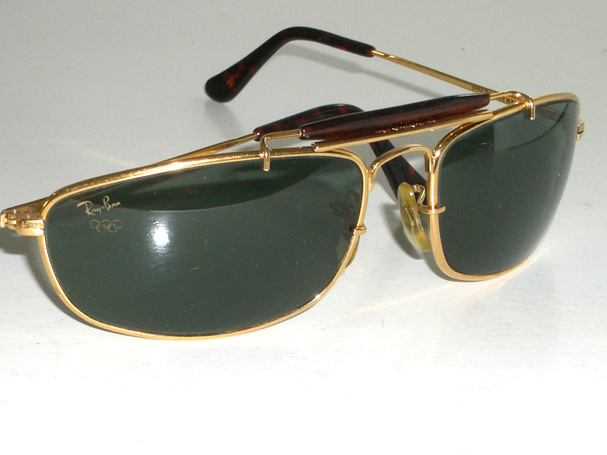 VINTAGE B&L RAY-BAN W1709 GOLD 1994/96 OLYMPIC GAMES G15 WRAP