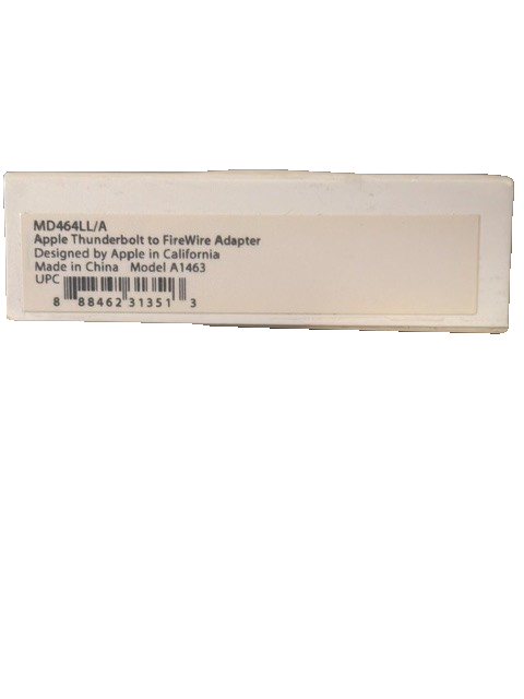 Apple Thunderbolt to FireWire Adapter - MD464LL/A for sale online