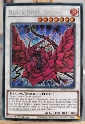 BLACK ROSE DRAGON - RA04-EN057 Secret Rare / 1st Edition Near Mint 