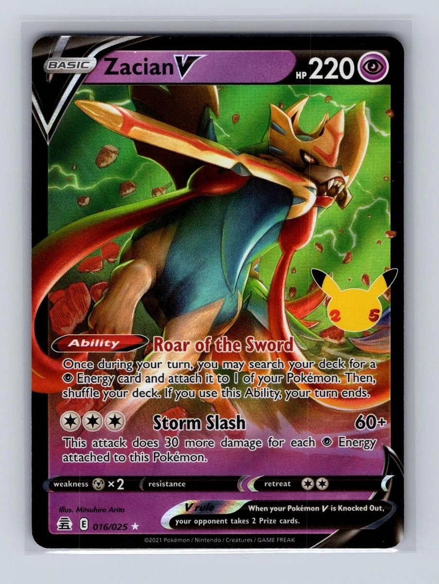 Zacian V 016/025 Celebrations for sale | eBay