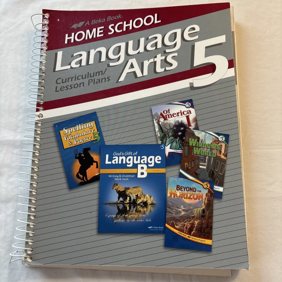 Abeka Lesson Plans & Curriculum 5th Grade Language Arts Spelling Lot - Image 2 of 4