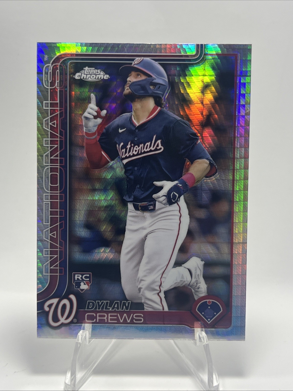 2025 Topps Chrome - Dylan Crews #146 Prism Refractor (RC)