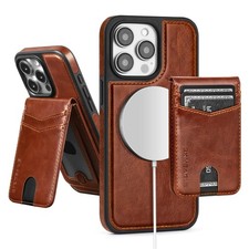 SkyEagle Compatible with Magsafe 2 in 1 Detachable iPhone 16 Pro Wallet Case