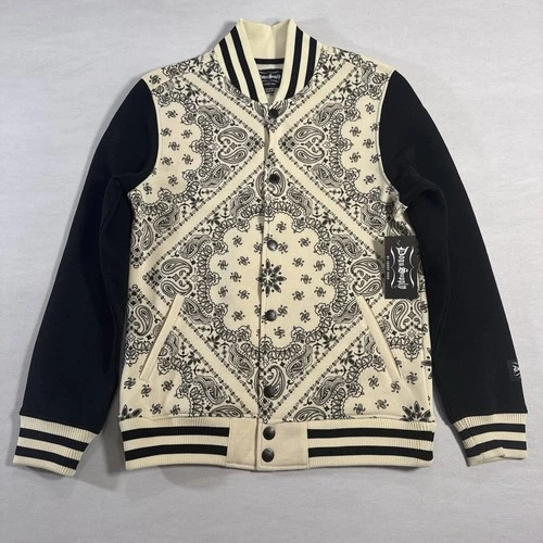 Dogg Supply by Snoop Dogg Paisley Varsity Jacket Size XS - product listing photo
