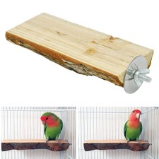 Wooden Parrot Perch Toy Platform Grinding Small Medium Large Birds Conure