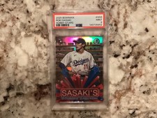 Roki Sasaki 2025 Bowman Hobby Stars Rookie #HS9 PSA 9 Mint Los Angeles Dodgers