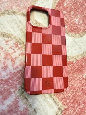Velvet Caviar iPhone 16 Pro Max Case - Rose Vibe Checkered