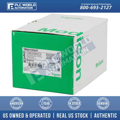 TM241CE24T Schneider Modicon M241 Controller, New, FREE UPS 2Day Dlvry & 2Yr Wty