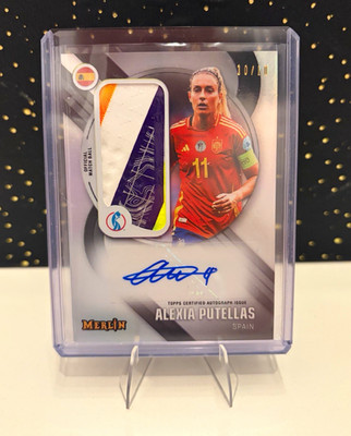 Topps Merlin UEFA Women's EURO 2025 Alexia Putellas Spain Auto Relic 10/10