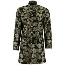 Mens Vintage Gold Steampunk Jacket Victorian Tailcoat Gothic Vampire Cosplay