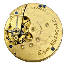 Antique 1891 16s Elgin Grade 104 Pocket Watch Movement W/Dial