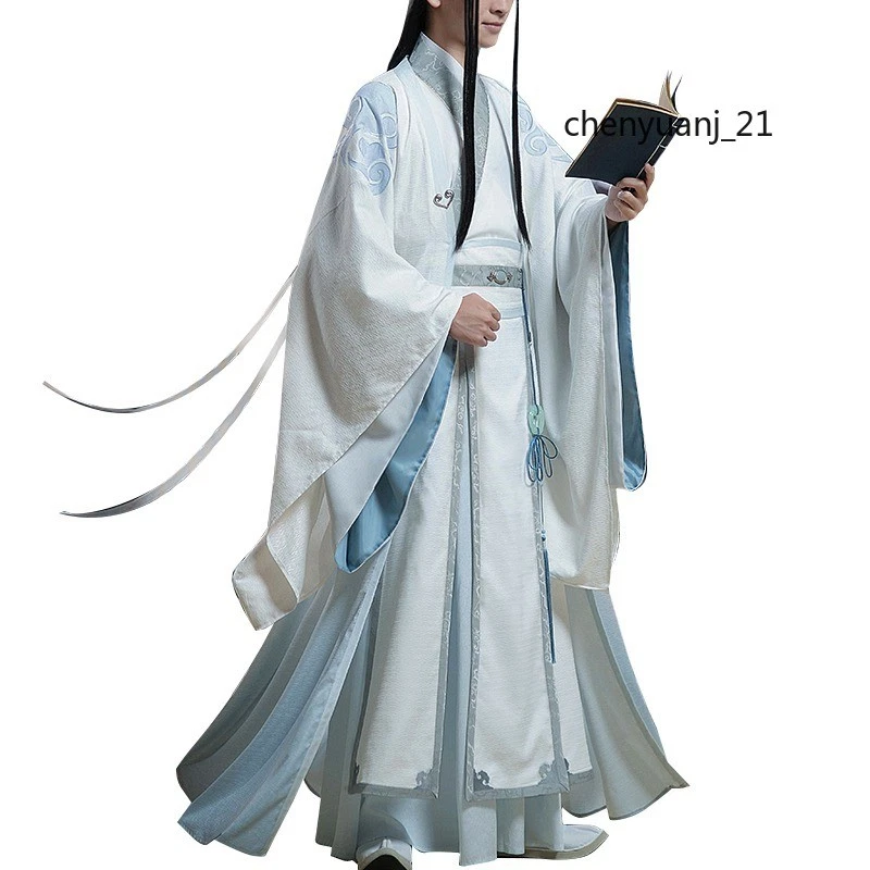 Mo Dao Zu Shi Lan Wangji косплей костюм древний Hanfu мужчин одежды Хэллоуин - Изображение 4 из 4