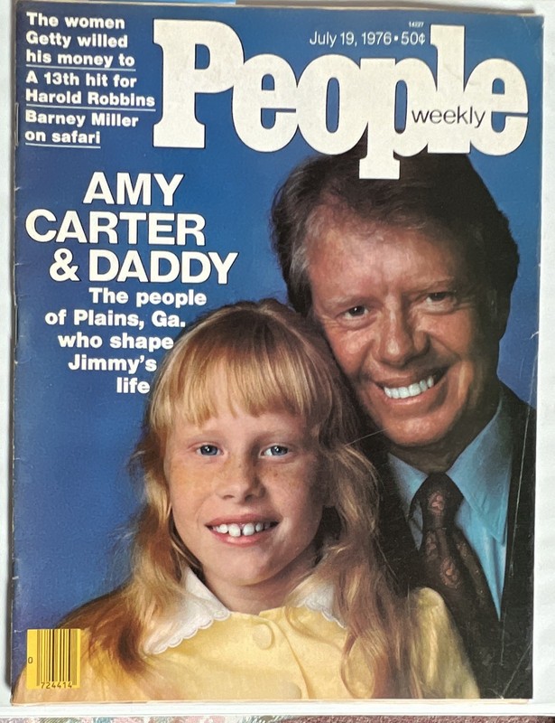 People Weekly Magazine July 19, 1976 Amy Carter & Daddy Cover