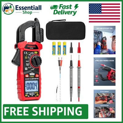 Versatile True RMS Digital Clamp Meter with Backlight & Temperature Measurement