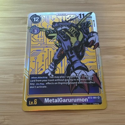 Digimon Card Game Metalgarurumon BT2-081 SR Alternative Art
