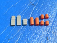 Aurora AFX RACING BRIDGE BEAMS ROUND AN SQUARE SUPPORTS TRACK HO SLOT CARS